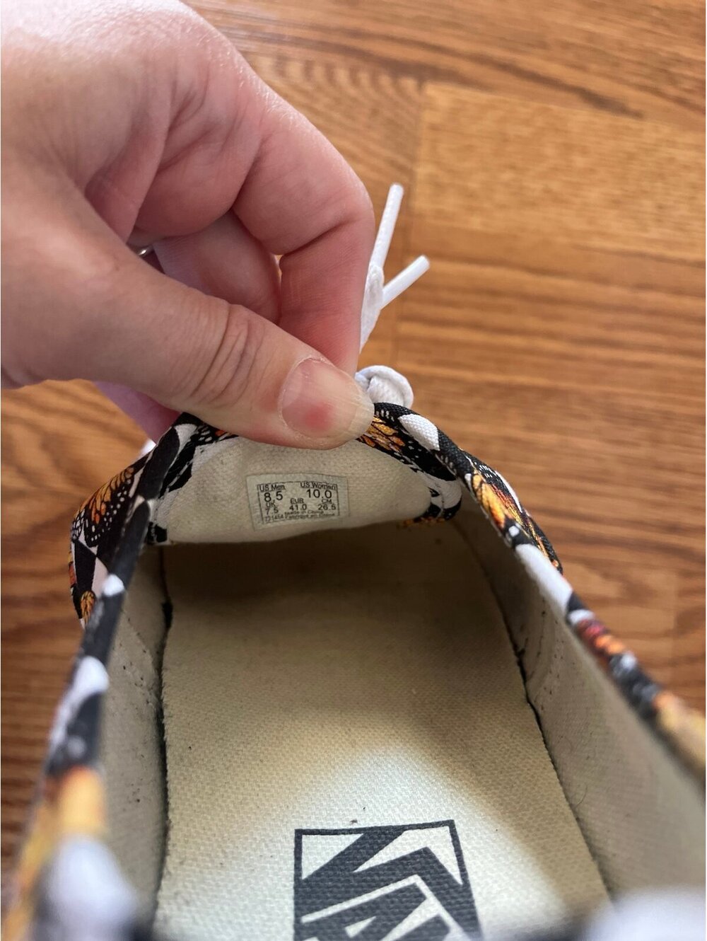 VANS checkerboard monarch butterfly shoes - Picture 5 of 6